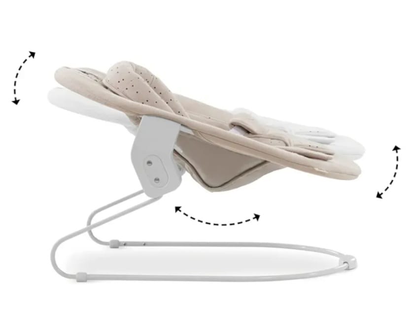 hauck Alpha Bouncer 2in1 Winnie the Pooh Beige,Wippe & Hochstuhlaufsatz, B-WARE