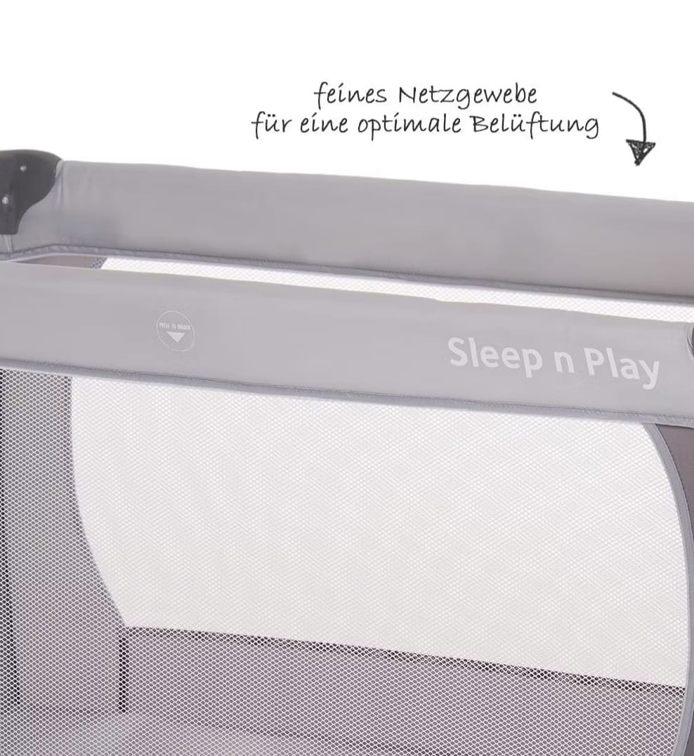Hauck Reisebett Sleep'n Play Go Plus,Stone, B-WARE