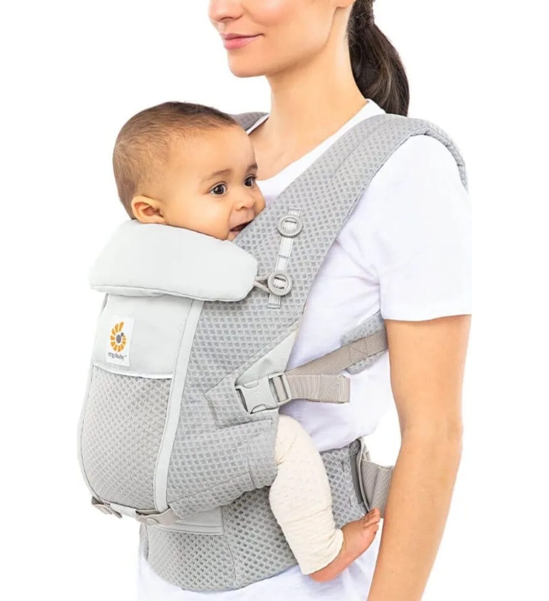 Ergobaby Adapt Softflex Mesh Babytrage Pearl Grey, B-WARE