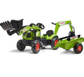 Falk Claas Kinder-Baggerlader mit beweglichem Baggerarm & Anhänger, B-WARE