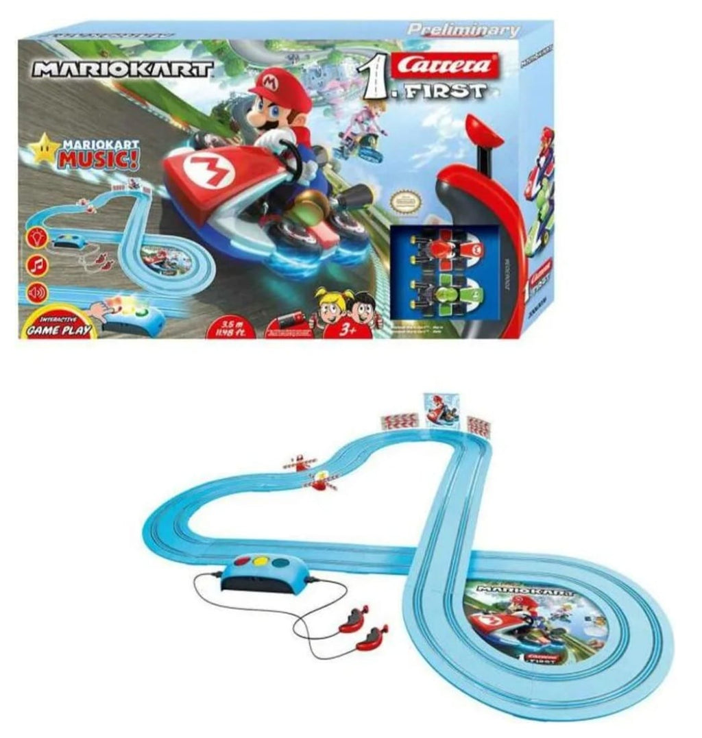Carrera First - 20063036
First Mario Kart™ ,3,5m Rennstrecken-Set, 2 ferngesteuerte Fahrzeuge, B-WARE