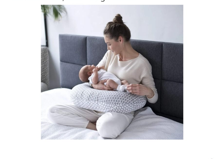 Mother hood Stillkissen ergonomisch, Öko-Tex Standard 100, Blatt beige Classic,B-WARE