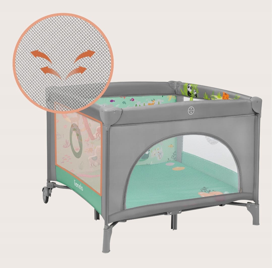 Lionelo Mille Plus Laufstall,Krabbelmatte, B-WARE