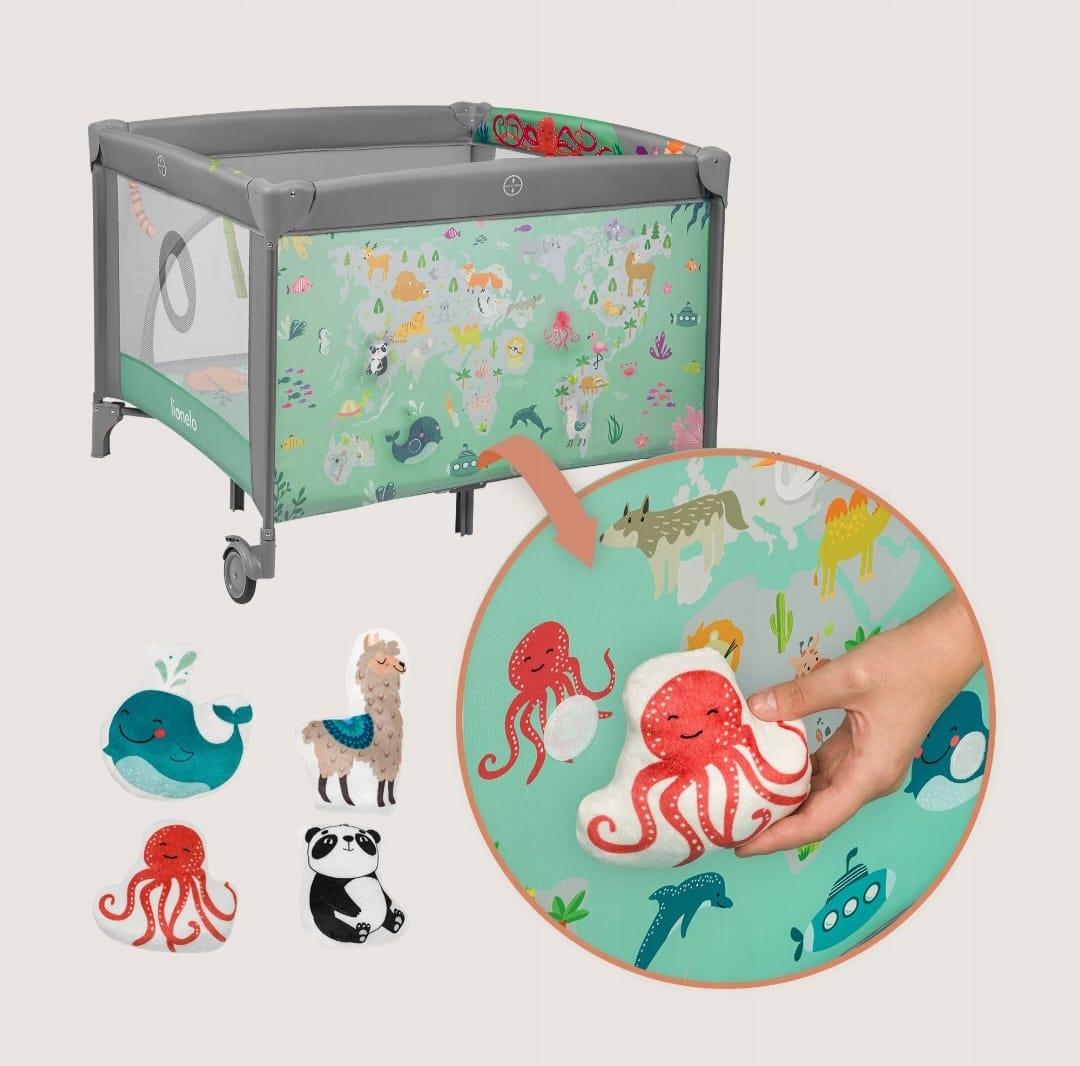 Lionelo Mille Plus Laufstall,Krabbelmatte, B-WARE