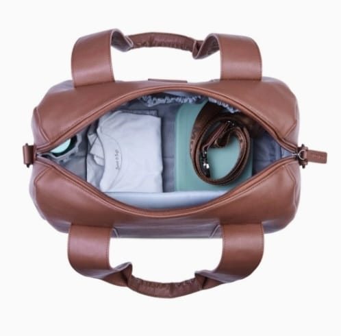 Childhome - Wickeltasche MOMMY CLUB LEATHER braun, B-WARE