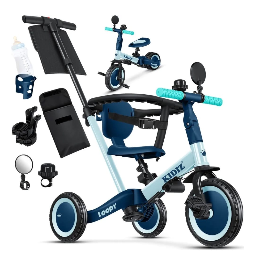 KIDIZ  Laufrad 6in1 Dreirad,Laufräder,Lauffahrrad, Kinderdreirad, B-WARE