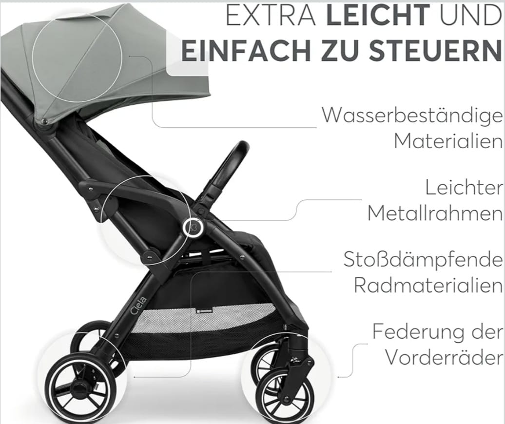 KikkaBoo Buggy Kinderwagen, Reisebuggy, B-WARE
