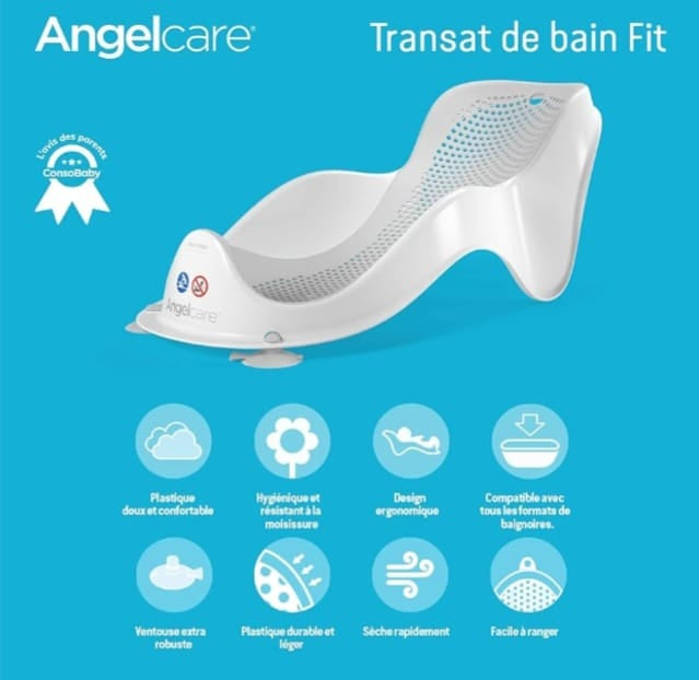 Angelcare Baby-Badeliege, grau
Ideal für Babys bis zu 0 - 6 Monaten, B-WARE