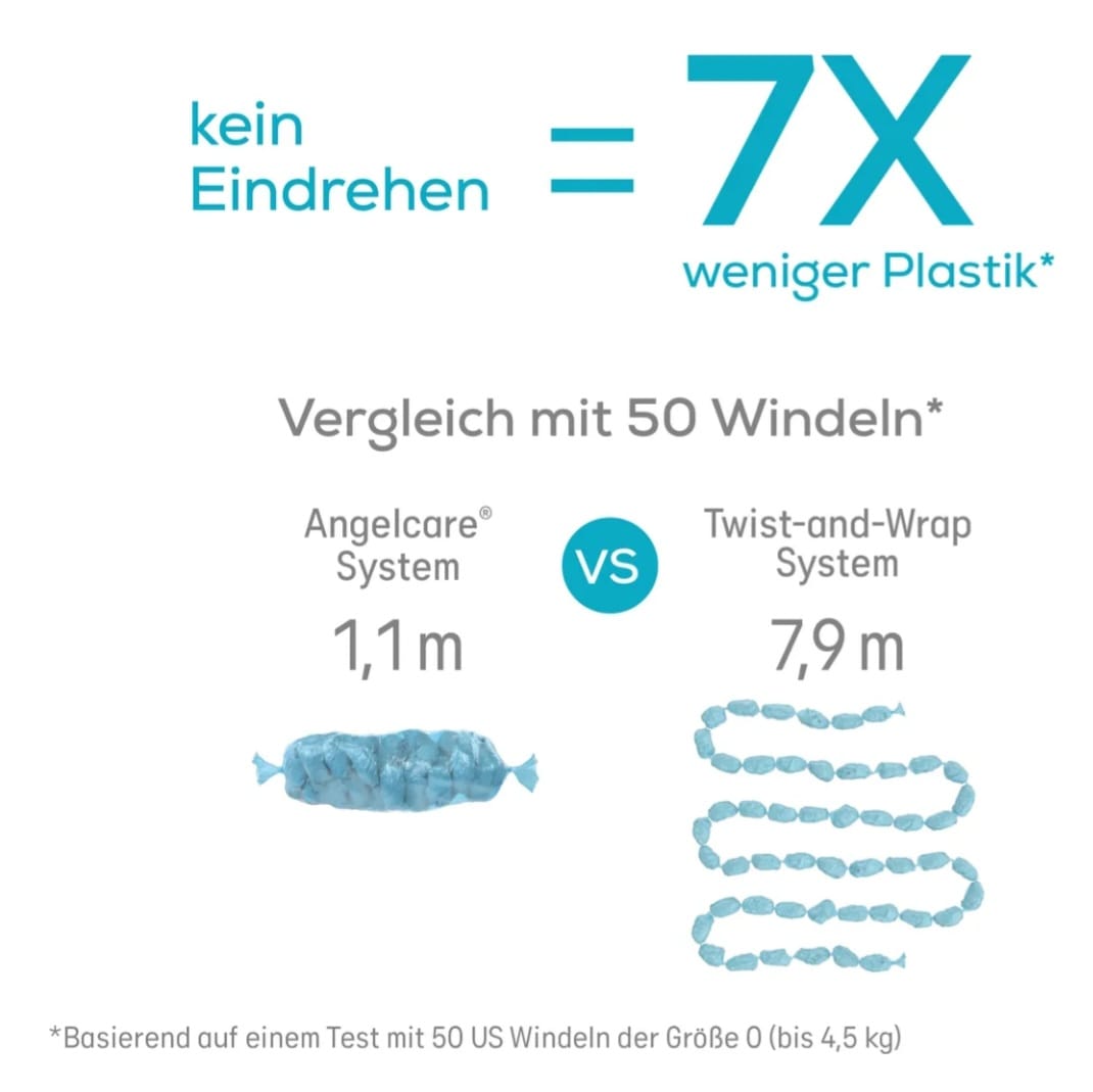 Angelcare Dress Up Nachfüllkassetten, 12er-Packung, passend für Angelcare Dress Up Windeleimer, B-WARE