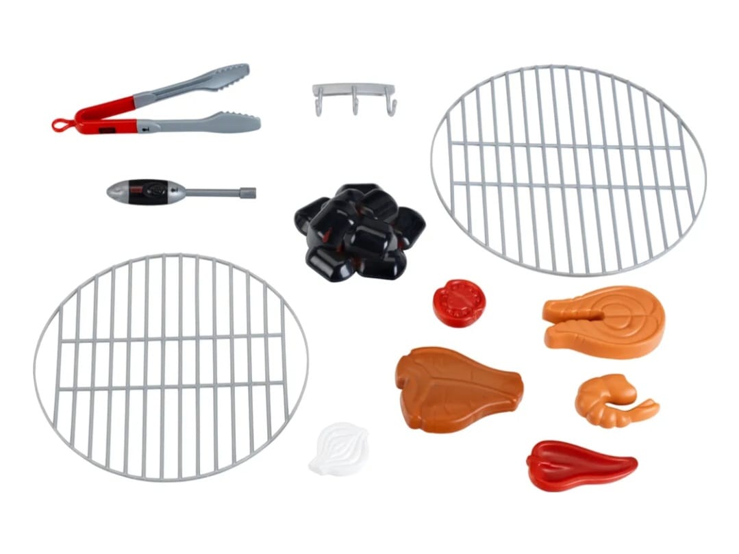 Theo Klein 9466 Weber Kugelgrill One Touch Premium | Kinder-Grill mit Licht, Sound und zahlreichem Zubehör, B-WARE