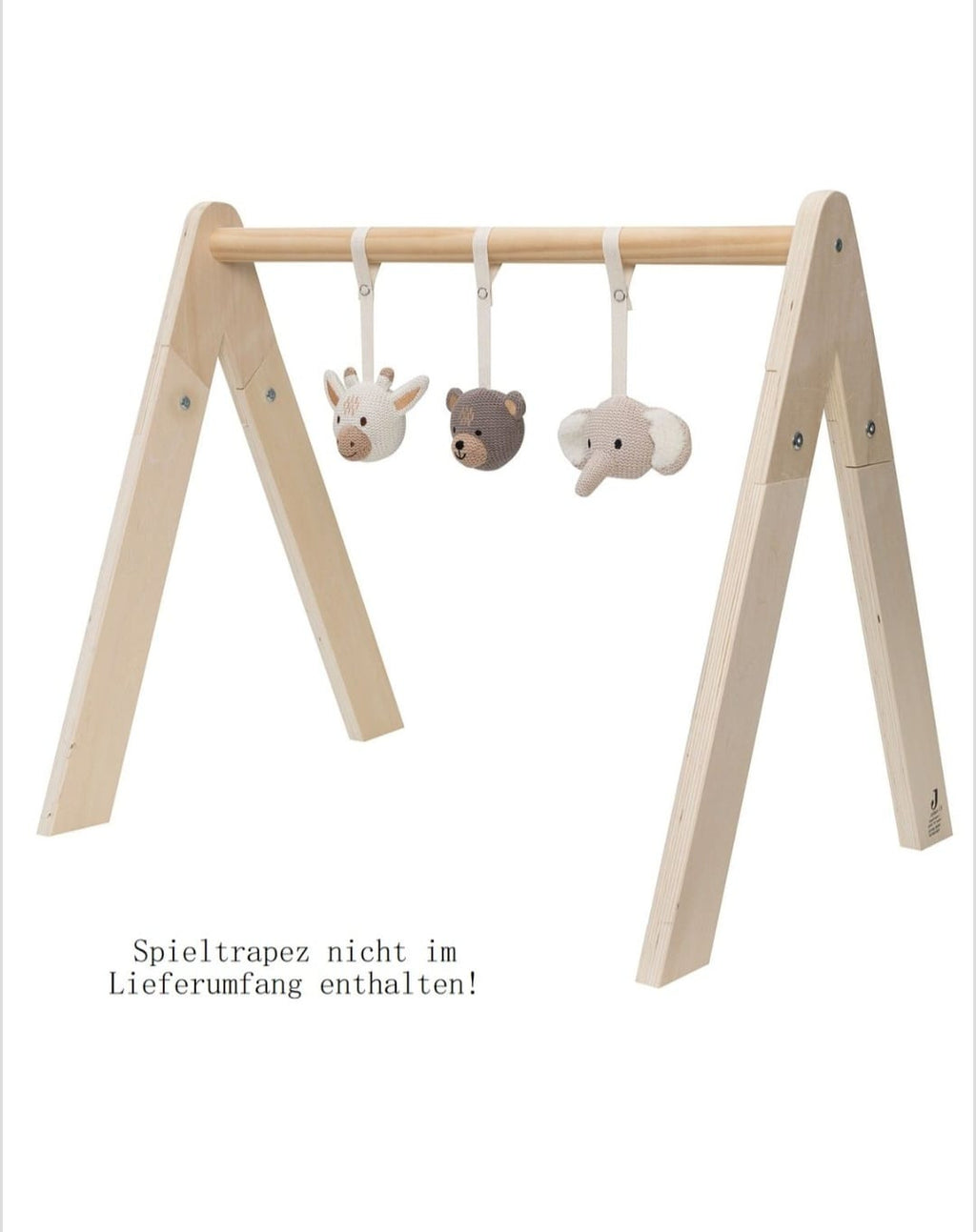 Jollein Spielsachen Aufhänger für Spieltrapez 3 Stück Animals, B-WARE