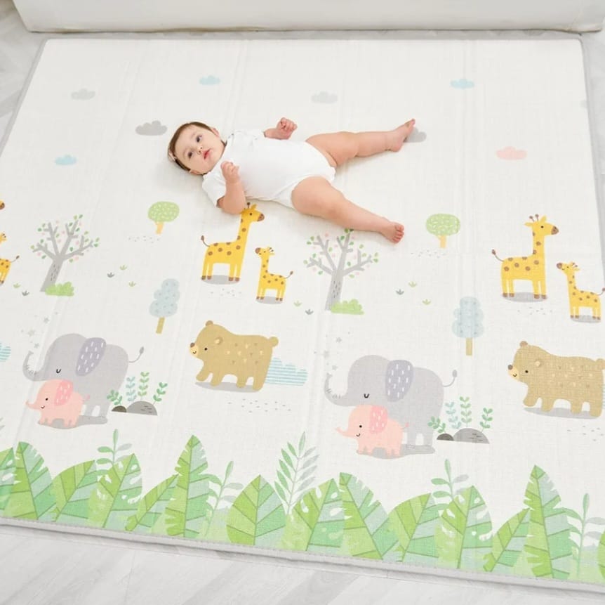 Krabbelmatte Baby Faltbar, Spielmatte, Babymatte, Kindermatte, Bodenmatte, B-WARE
