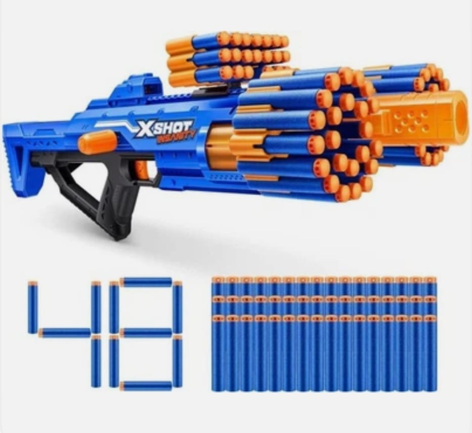 X-Shot Insanity Bezerko von ZURU mit 48 Darts – Outdoor-Spielzeug, B-WARE