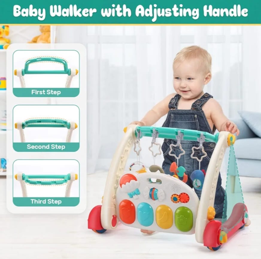 CUTE STONE Spiel-Fitnessstudio für Babys, Klavier,Trittbrett, Lernmatte für Babys,Spielmatte, B-WARE
