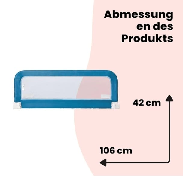 Safety 1st Portable Bed Rail, zusammenklappbares Bettgitter, Rausfallschutz,Bettschutzgitter,B-WARE