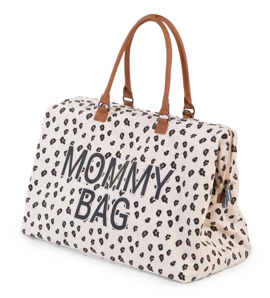 Childhome Mommy Bag mit Leopardenmuster – große Wickeltasche