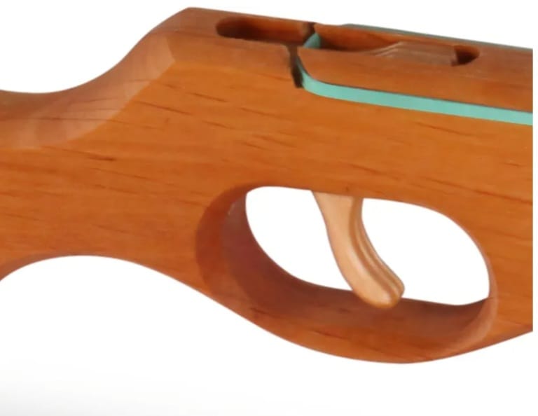 Gewehr mit Funktion (Gummikampf), Gummipistole aus Holz, B-WARE