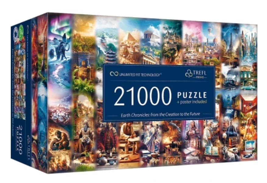 Puzzle Trefl Chroniken der Erde: Schöpfung - Zukunft 21000 Teile, B-WARE