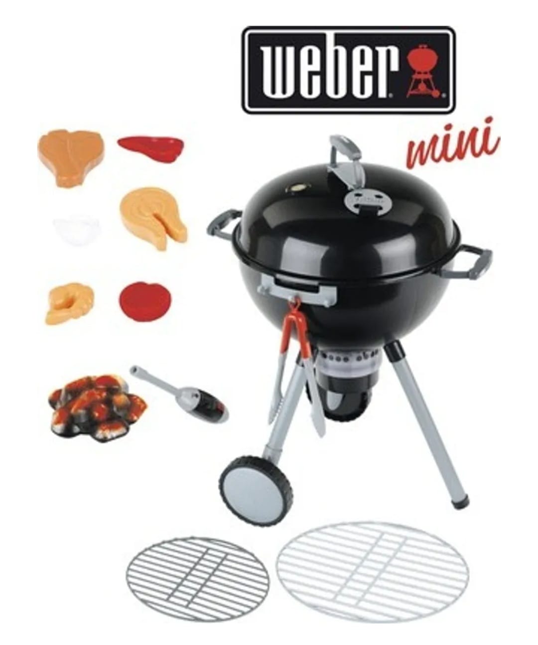 Theo Klein 9466 Weber Kugelgrill One Touch Premium | Kinder-Grill mit Licht, Sound und zahlreichem Zubehör, B-WARE