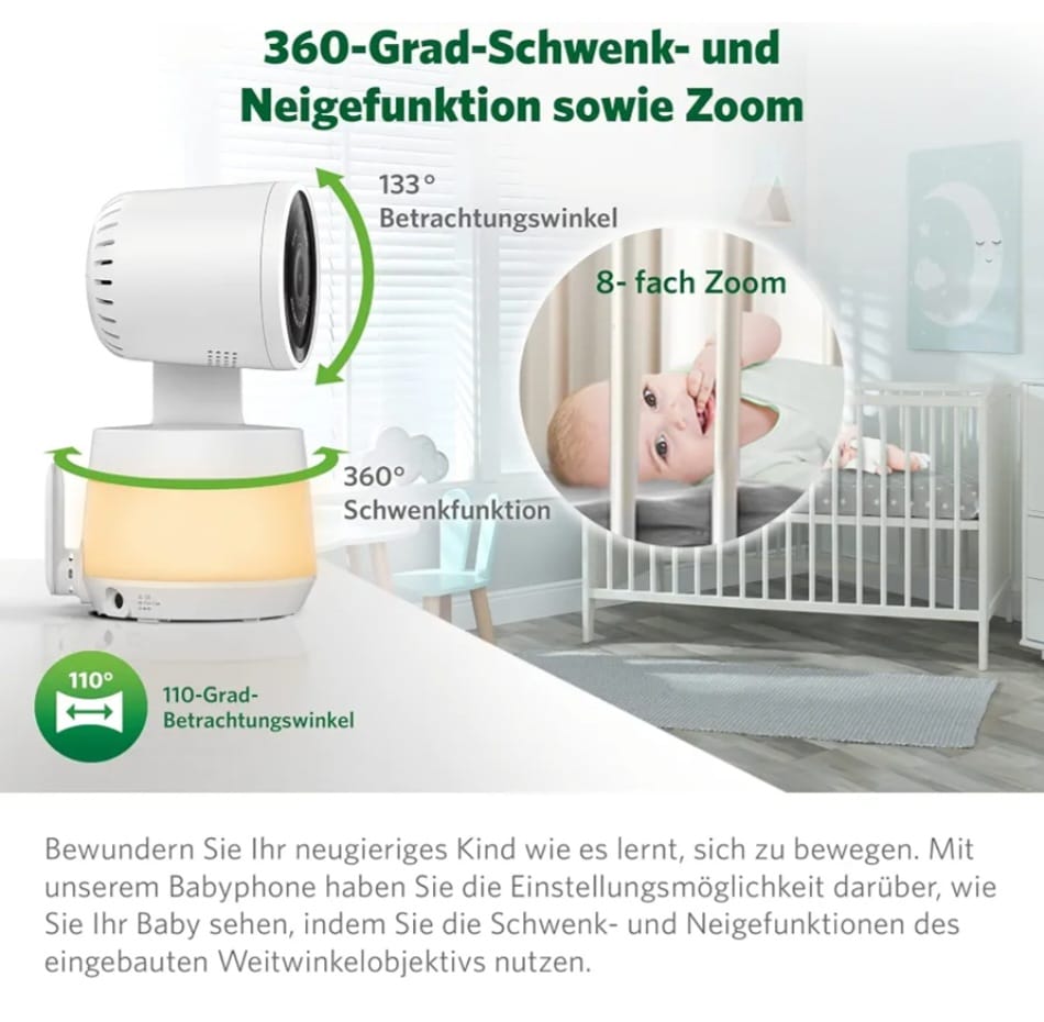 LeapFrog LF925HD Babyphone 720p 5 Zoll HD Display mit Kamera, B-WARE