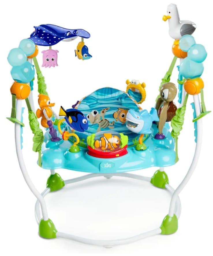 Bright Starts, Disney Baby, Findet Nemo Spring- und Spielcenter mit Spielstation mit Lichtern und Musik, B-WARE,leichte Farb Abweichungen