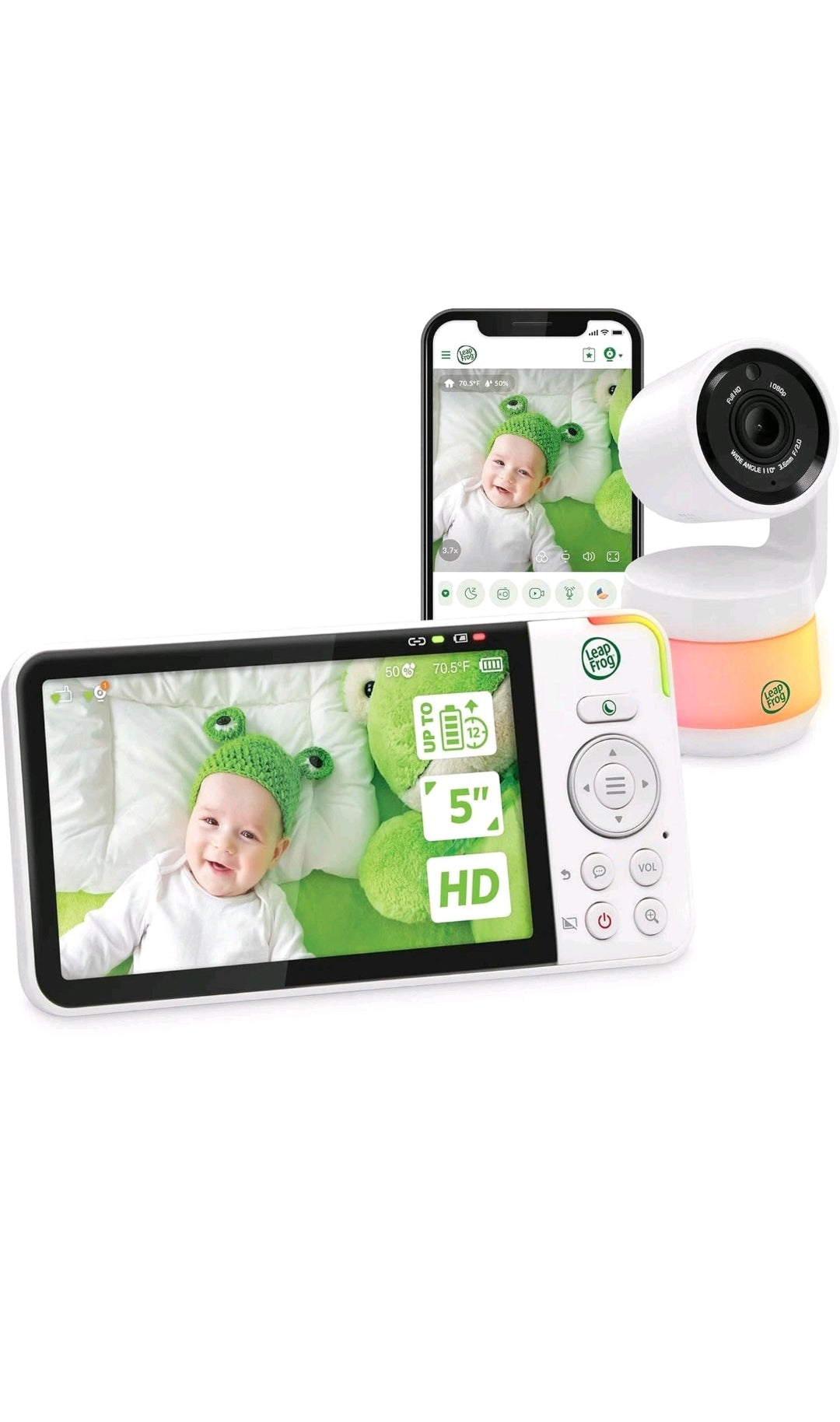 LeapFrog LF925HD Babyphone 720p 5 Zoll HD Display mit Kamera, B-WARE