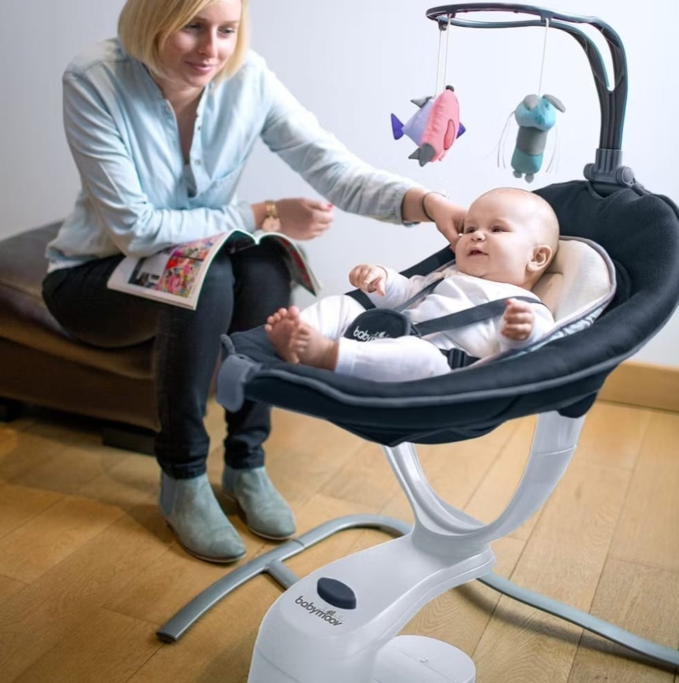 Babymoov Babyschaukel Swoon Motion - Zink,Babywippe, B-WARE