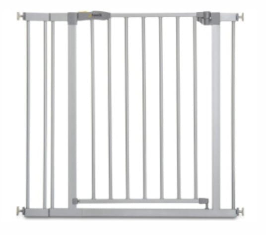 hauck Stop N Safe 2, Silber – Schutzgitter Treppe und Tür 84–89 cm,Türschutzgitter, B-WARE