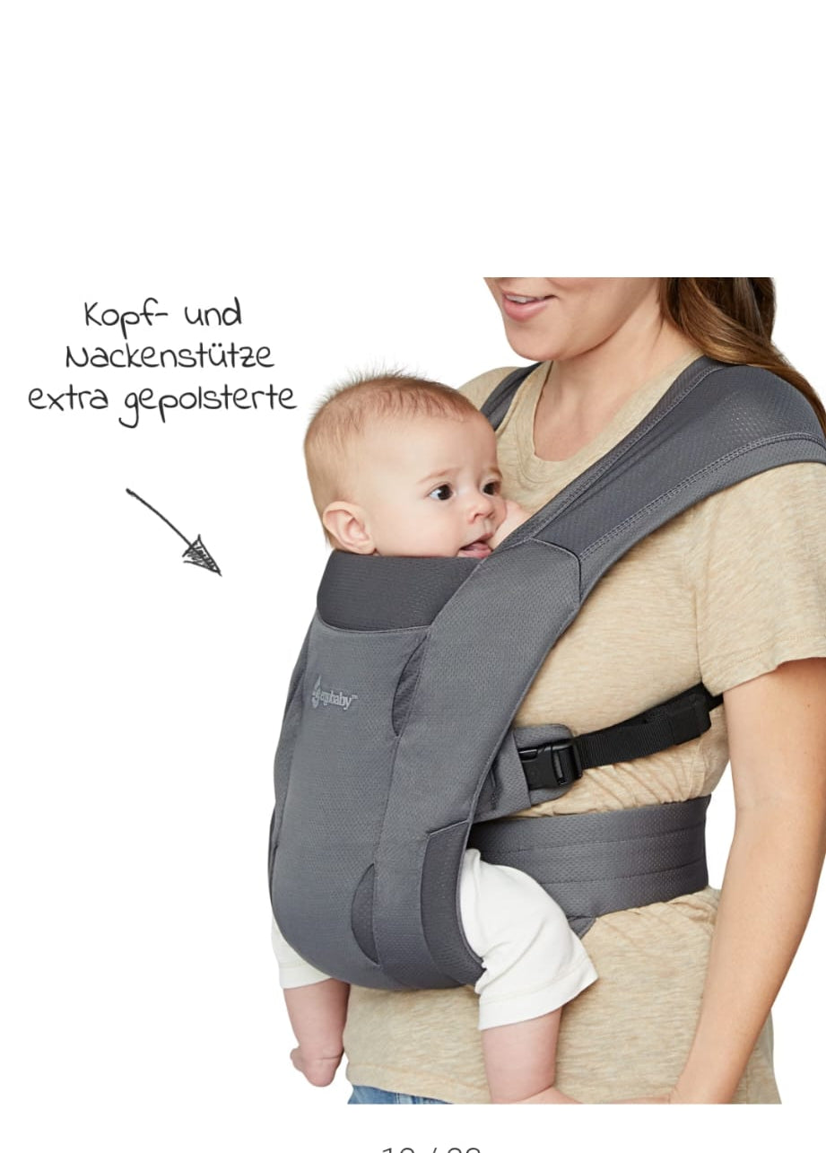 Ergobaby Babytrage Embrace Soft Air Mesh für Neugeborene,B-WARE