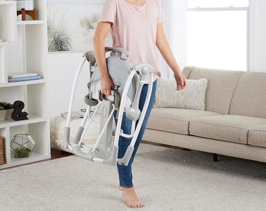 Ingenuity ConvertMe 2-in-1 Babyschaukel & Babywippe, tragbar, B-WARE
