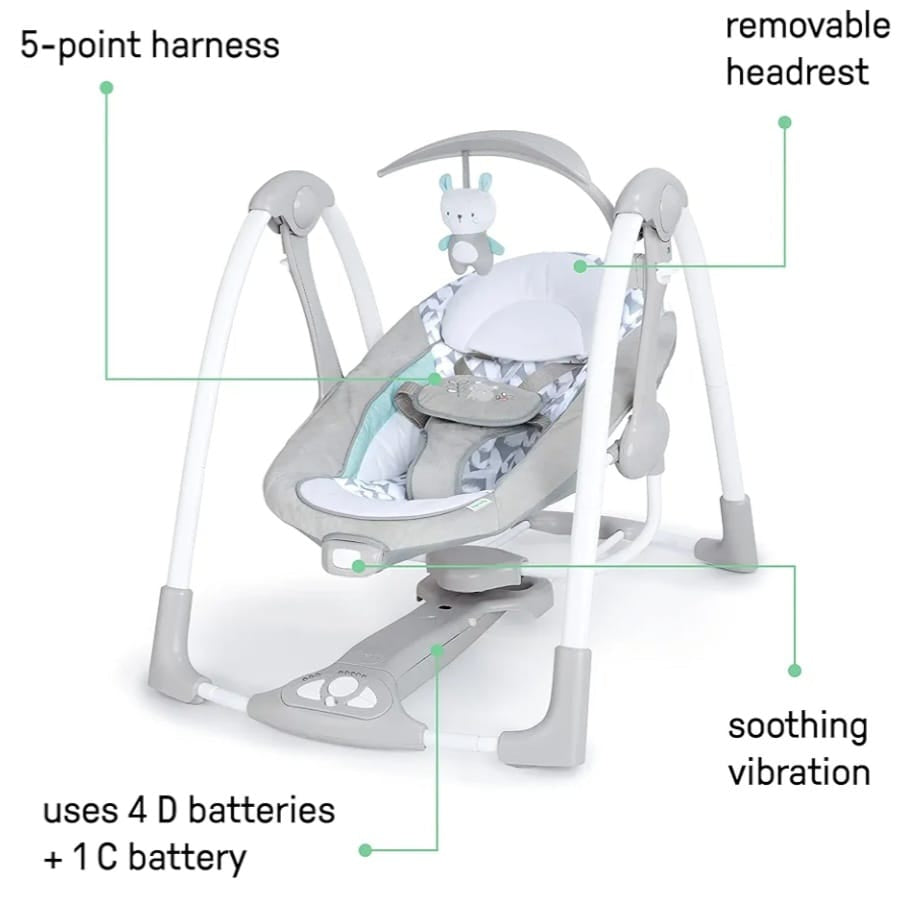 Ingenuity ConvertMe 2-in-1 Babyschaukel & Babywippe, tragbar, B-WARE