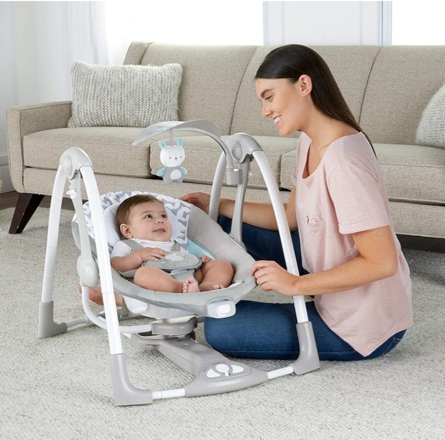 Ingenuity ConvertMe 2-in-1 Babyschaukel & Babywippe, tragbar, B-WARE