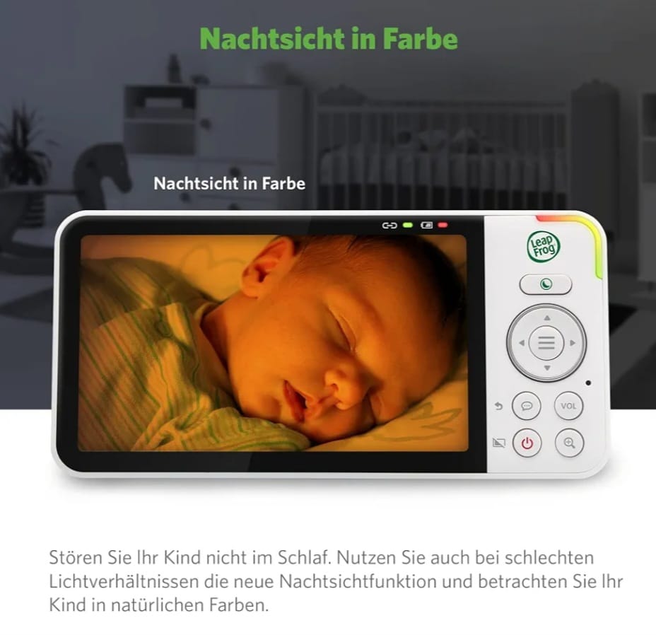 LeapFrog LF925HD Babyphone 720p 5 Zoll HD Display mit Kamera, B-WARE