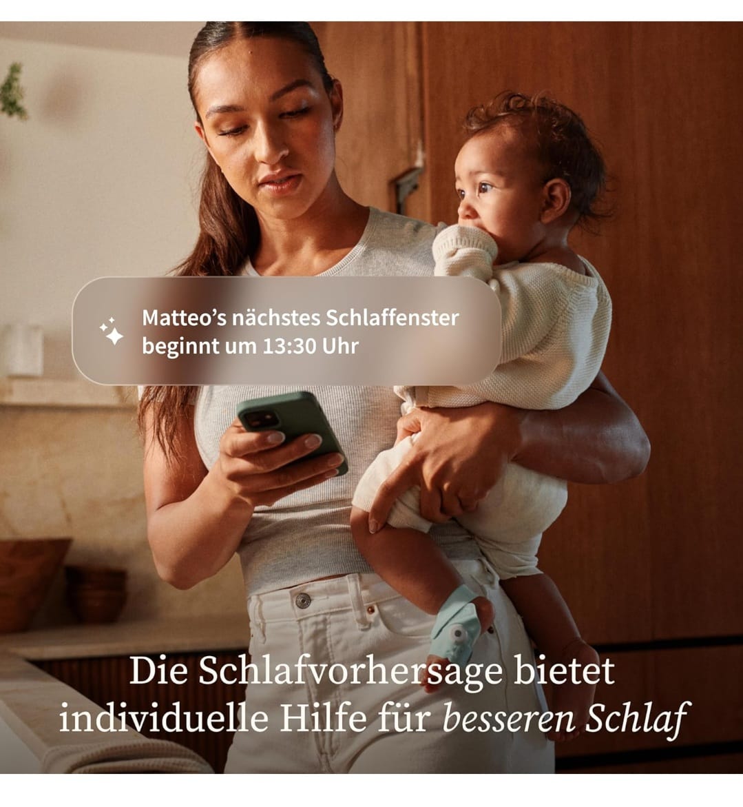 Owlet Dream Sock – Smarte Babyüberwachung mit App, Mint,B-WARE