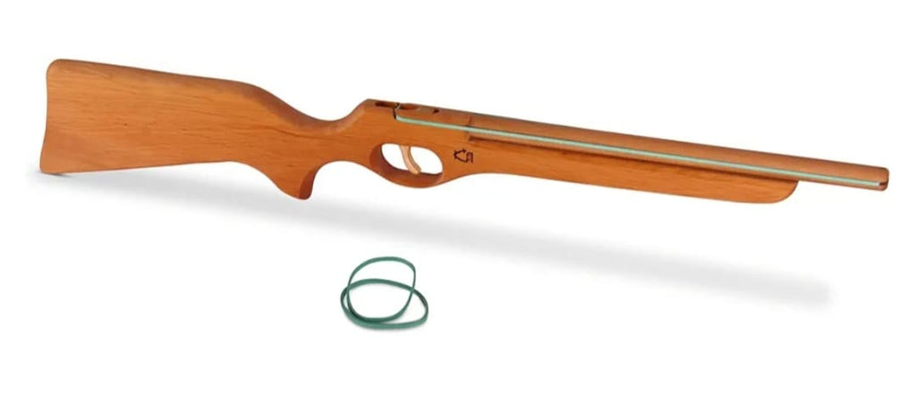 Gewehr mit Funktion (Gummikampf), Gummipistole aus Holz, B-WARE