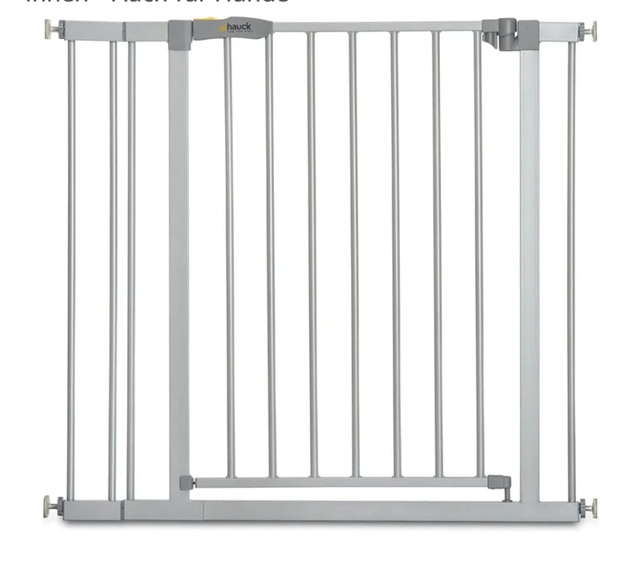hauck Stop N Safe 2, Silber – Schutzgitter Treppe und Tür 84–89 cm,Türschutzgitter, B-WARE