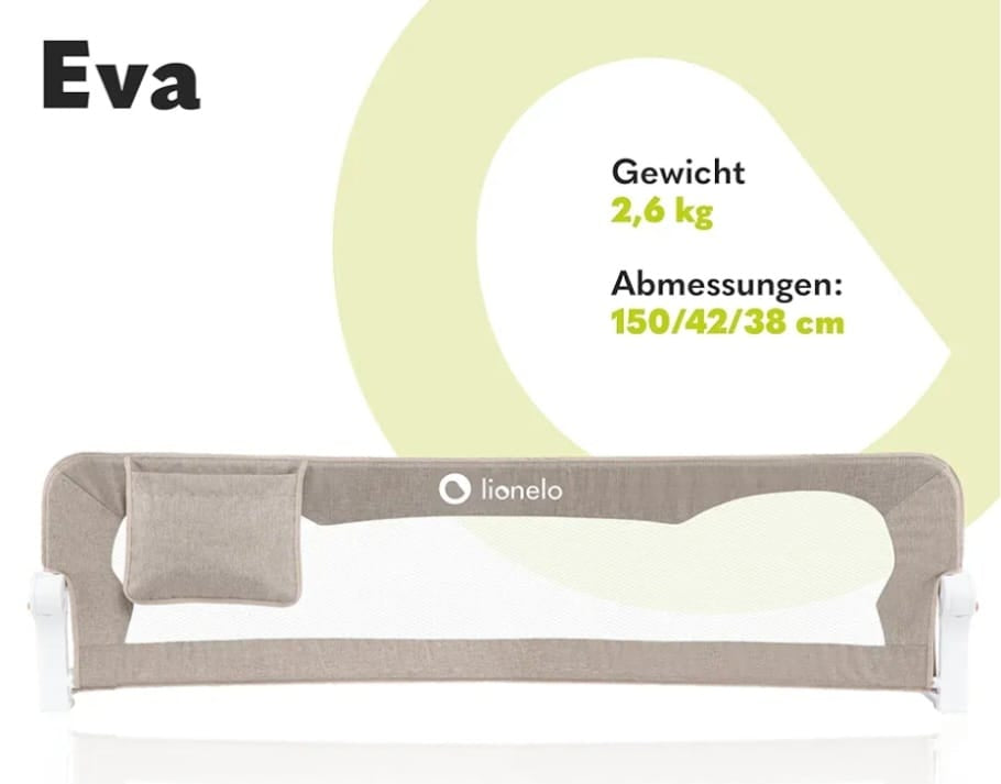 ﻿Lionelo Eva Rausfallschutz Bett, B-WARE