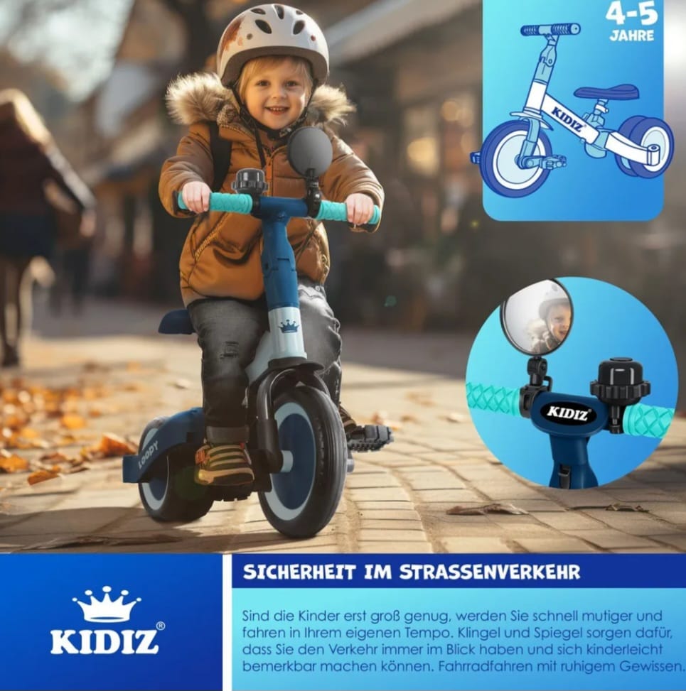 KIDIZ  Laufrad 6in1 Dreirad,Laufräder,Lauffahrrad, Kinderdreirad, B-WARE
