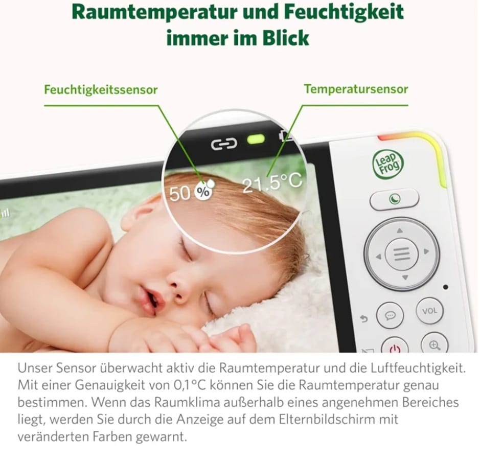 LeapFrog LF925HD Babyphone 720p 5 Zoll HD Display mit Kamera, B-WARE