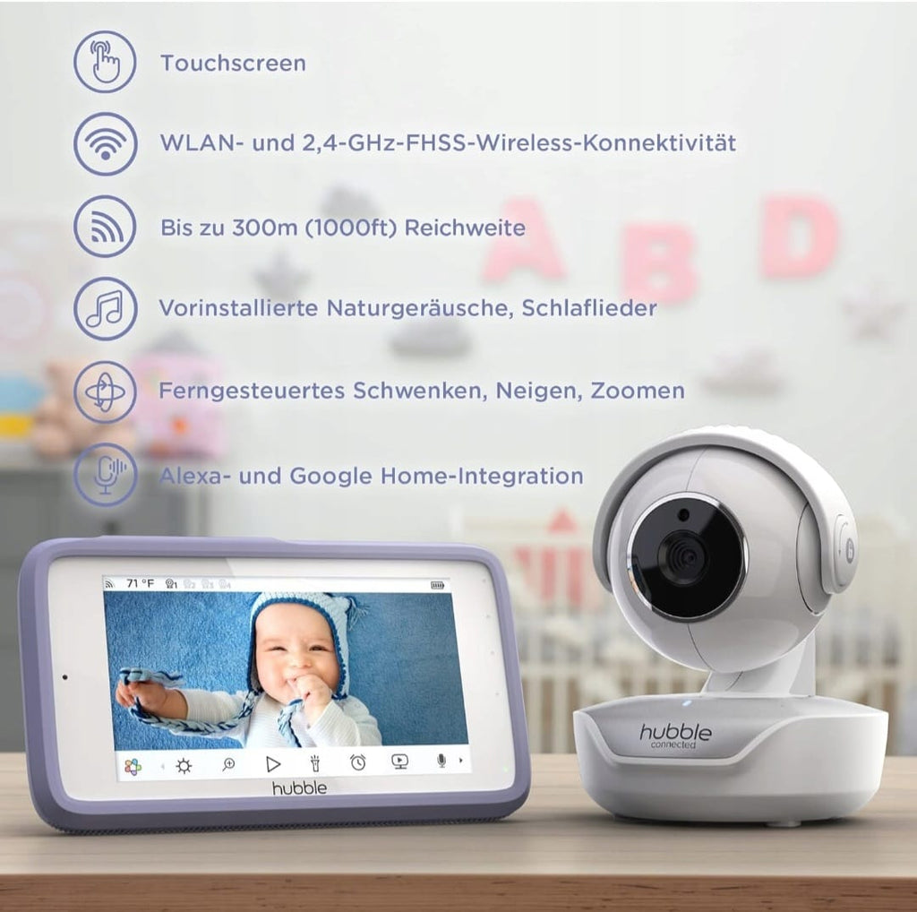Hubble Connected Nursery Pal Premium Baby Monitor with Camera, gebraucht