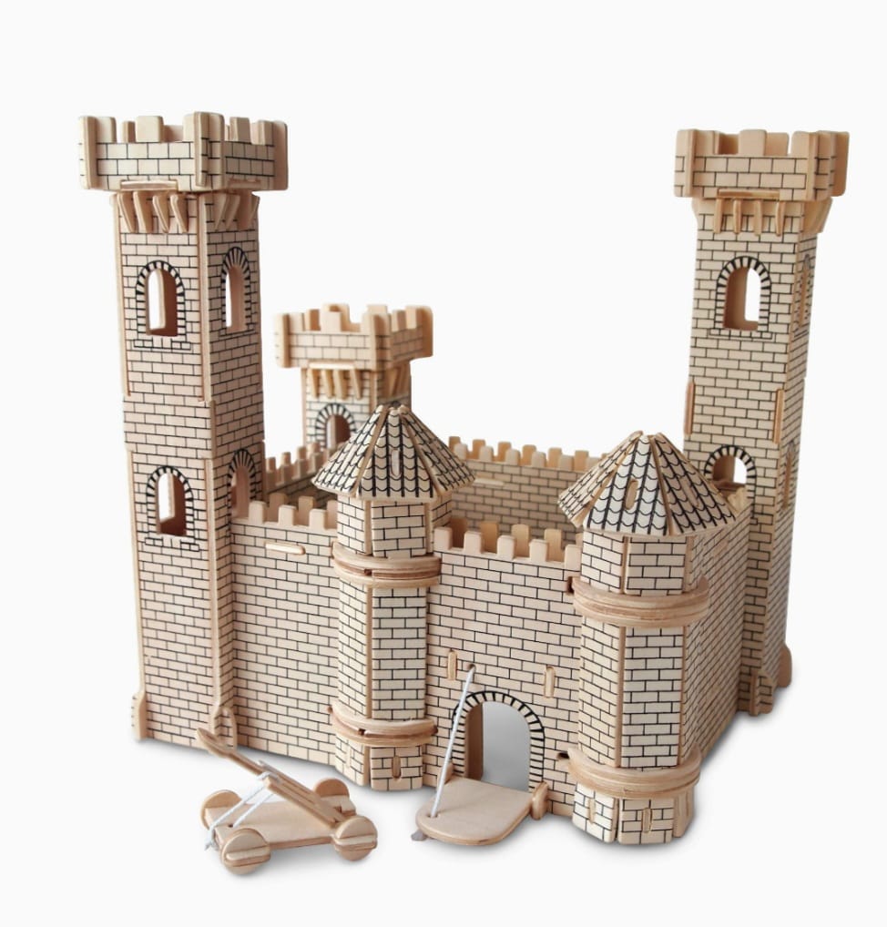 Woodcraft Holzpuzzle, 3D, Prince Castle,B-WARE