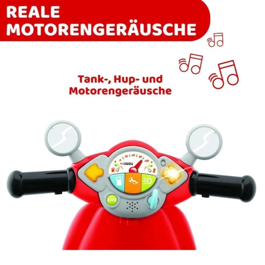 Chicco Motorrad Rutscher für Kinder,Vespa Primavera,B-WARE, Karton beschädigt