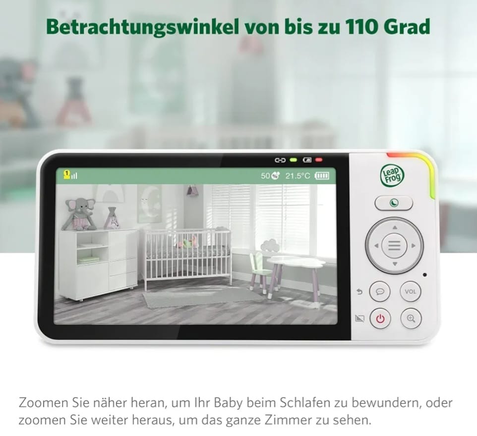 LeapFrog LF925HD Babyphone 720p 5 Zoll HD Display mit Kamera, B-WARE