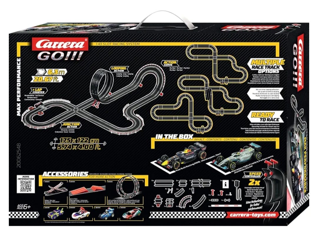 Carrera Go!!! Max Performance, Formel 1 Rennbahn-Set, B-WARE