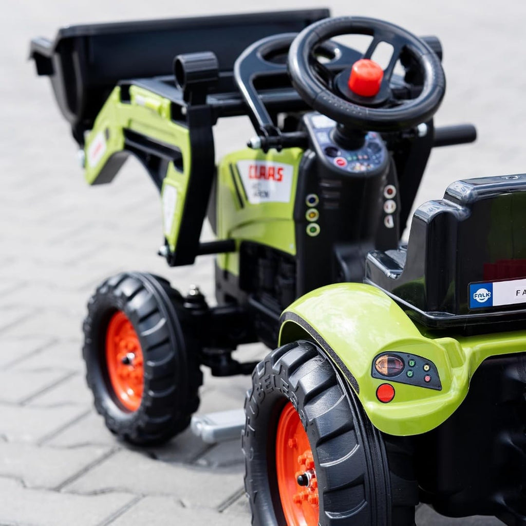 Falk Claas Kinder-Baggerlader mit beweglichem Baggerarm & Anhänger, B-WARE