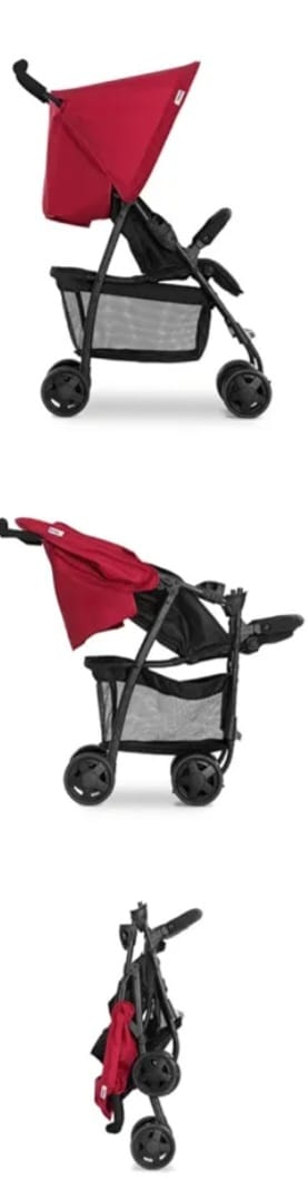 hauck Buggy Sport, Red - Federleichter Reisebuggy 5,9 kg - mit Liegefunktion,B-WARE