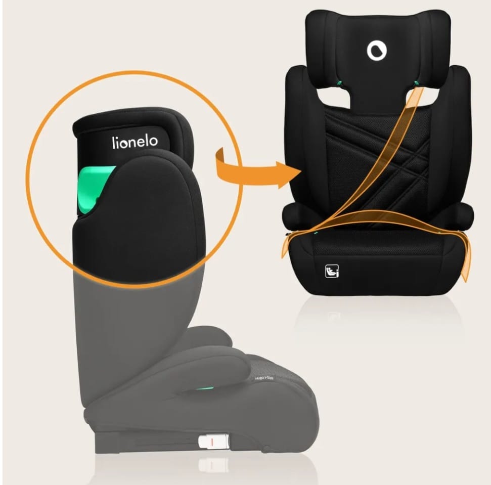 Lionelo Hugo I-Size Autokindersitz ab 4 - 12 Jahre, i-Size ISOFIX, B-WARE