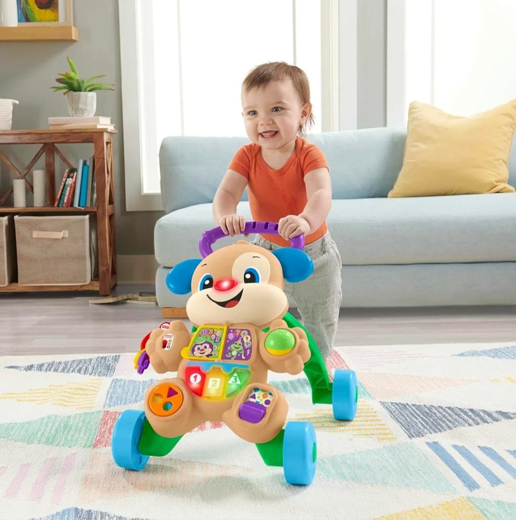 Fisher-Price Lachen & Lernen Welpen-Lauflernhilfe mit Licht und Geräuschen, B-WARE