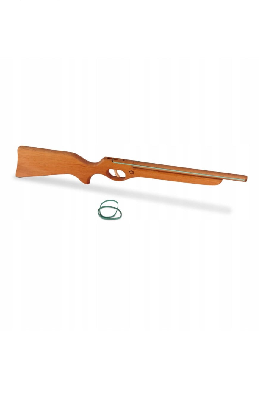 Gewehr mit Funktion (Gummikampf), Gummipistole aus Holz, B-WARE