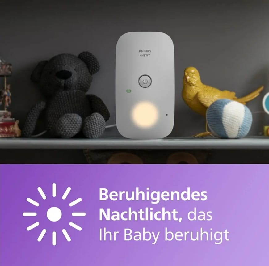 Philips AVENT DECT-Audio-Babyphone, Gegensprechfunktion, störungsfrei, 330 Meter Reichweite, B-WARE